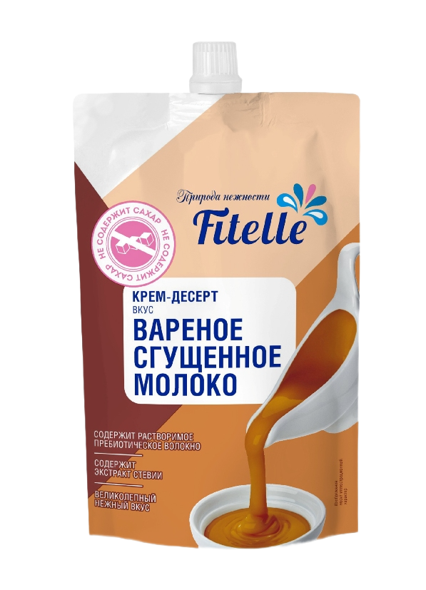Крем-десерт вкус ВАРЕНОЕ сгущенное молоко ТМ "Fitelle"