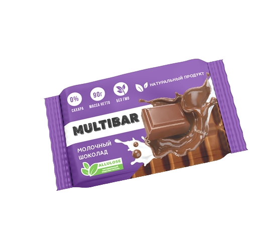 Молочный шоколад на аллюлозе MULTIBAR