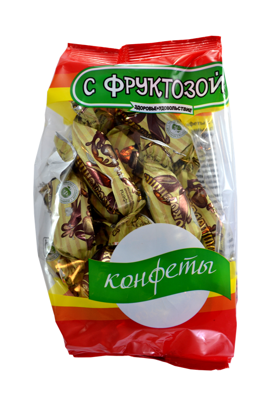 Конфеты с фруктозой глазированные с комбинированными корпусами "Шоколетта" КФ "Покровск"