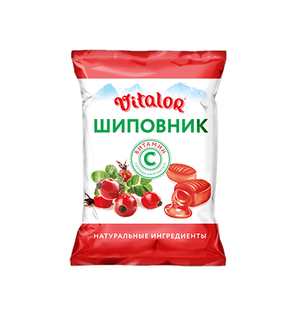 Карамель леденцовая ШИПОВНИК с витамином С "Виталор"