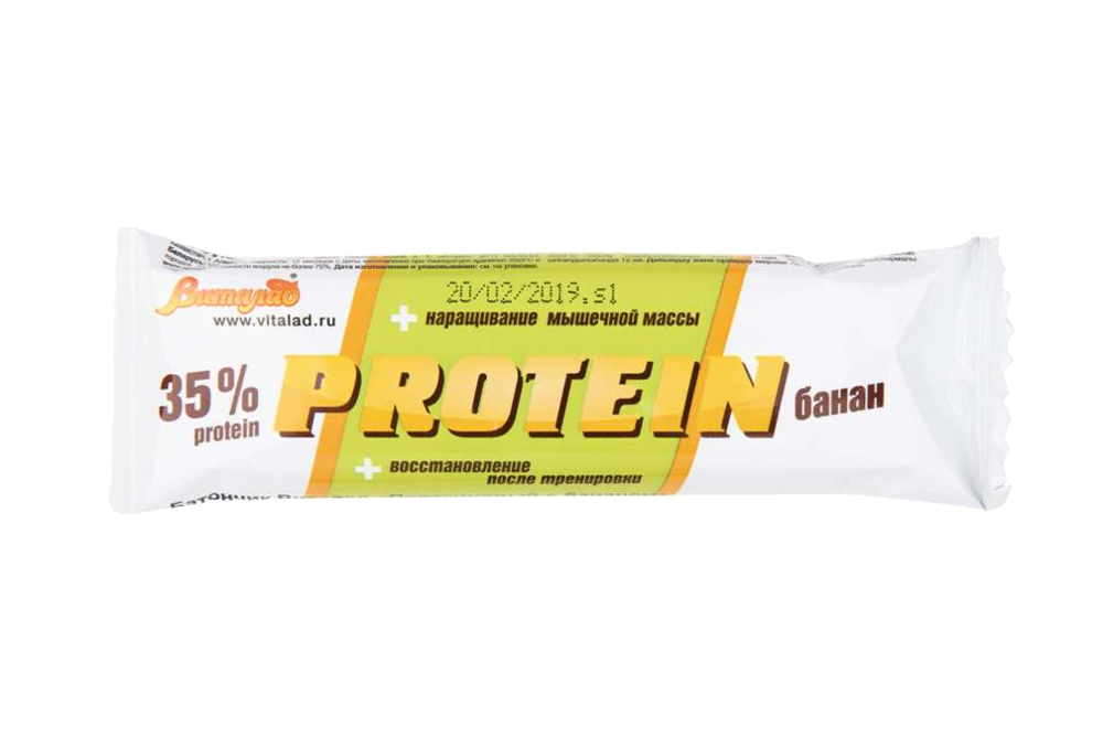 Батончик "Protein" протеиновый с бананом "Виталад"